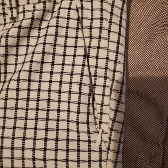 Anthropologie Essential Slim Pants in Plaid, Checked Windowpane Print Size 4 - Picture 8 of 11
